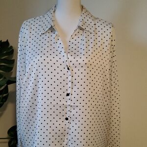 Maison d'Amélie Polka Dot Blouse